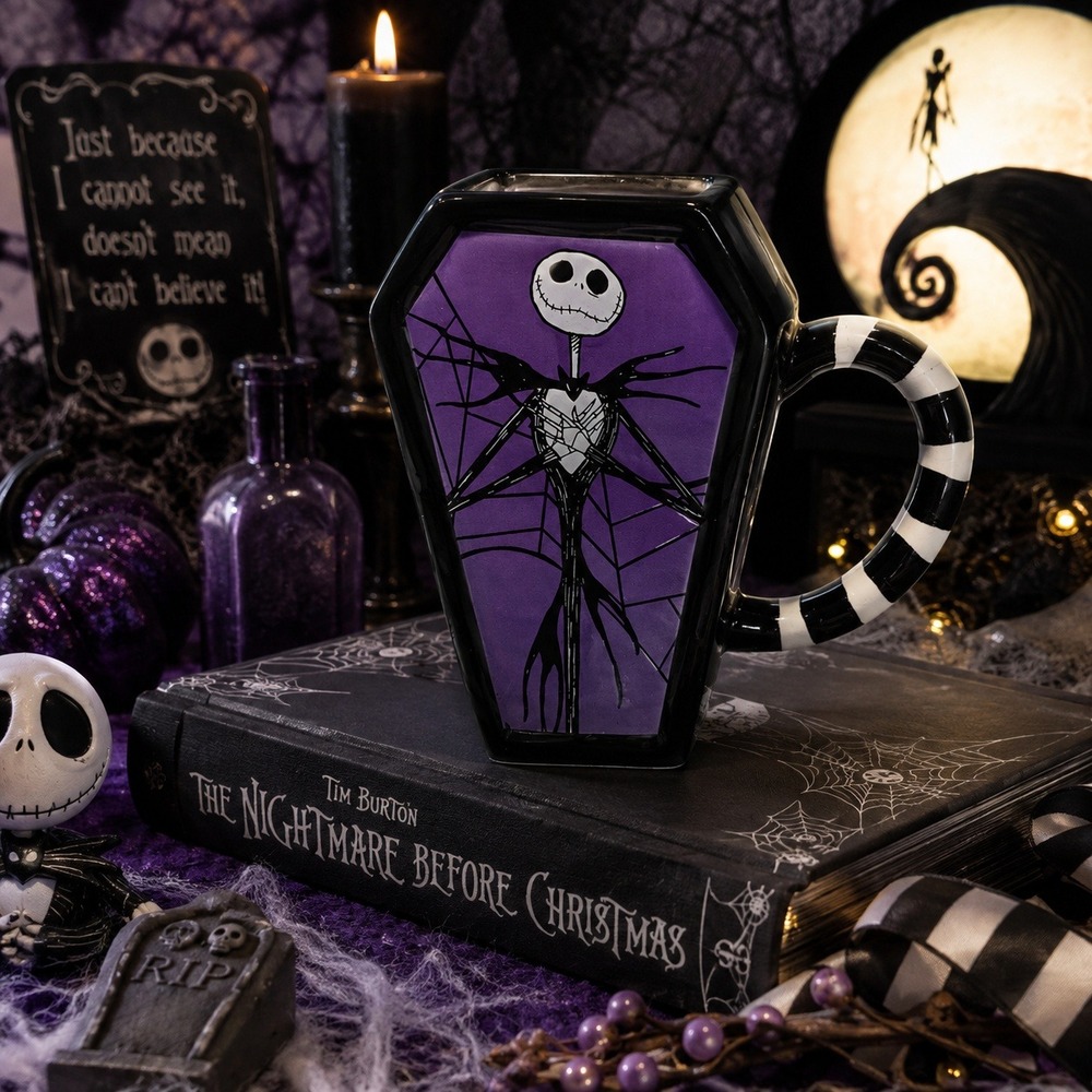 Disney Tim Burton's The Nightmare Before Christmas Jackβ Skellington Coffin Mug